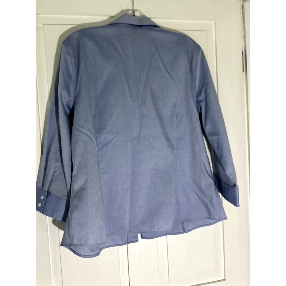 Ann Klein Blue dress shirt - Picture 3 of 4